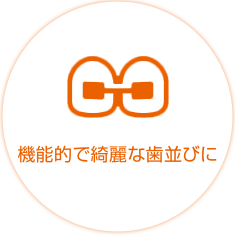 機能的で綺麗な歯並びに